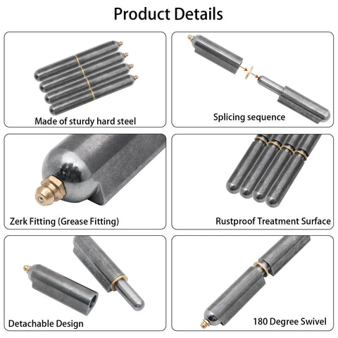 Heavy Duty Weld On Bullet Hinges Six Inch Carbon Steel Barrel Hinge Kit Zinc Coated For Heavy Gates Trailers And Smoking Pits Built Tough With Zero Drill Hassle