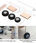 Metal Fixed Wing RC Aircraft Landing Gear Wheel Universal Set For DIY Builds Easy Install Lightweight And Durable