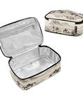 Desert Cowboys Insulated Lunch Bag With Leakproof Cooler Portable On The Go Lunch Box for Work Picnic and Camping, open and closed views
