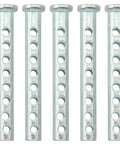 Five-Piece Multi-Hole Clevis Pins Set, 1/4 Inch Diameter, 2 Inch Length, Eight-Hole Eye Pins, Zinc Galvanized Steel
