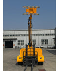 Heavy Duty 1000Kg Glass Suction Lifter With Adjustable Hydraulic Vacuum Cart For Seamless Curtain Wall Installation shown from rear view.