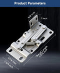 Tip Out Tray Hinges For Sink Front Cabinets Space Saver, 1 Pair, 45 Degree Tilt Out Hinges With Hidden Pivot Scissor Support