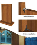 Heavy Duty Black 4 Pack Door Pivot Hinges 270 Degree Rotation Up To 176 Lbs 201 Stainless Steel for wood door installation