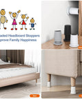Level Up Your Sleep Setup With These Boss Stick On Headboard Stoppers Adjustable Anti Shake Bed Frame Stabilizer Pads That Crush Noise And Shield Your Fresh Drywall on bed and couch.