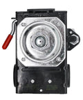 Top view of Heavy Duty Air Compressor Pressure Switch With Unloader No Fuss Start, 95 To 125 PSI, Single Port, One Quarter Inch NPT Tank Connection, 30 To 40 PSI Differential, LF10-1H-1-NPT1 Replacement Valve For Auto Shutoff.
