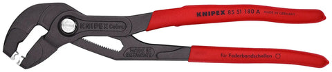 Hose Clamp Pliers For Click Clamps With Rotating Jaw Inserts, Push Button Quick Adjust, Lock In 15 Positions, Handles Tight Clamps In Hard To Reach Spots, Rugged Tool For Automotive And Plumbing Jobs.