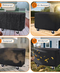 Waterproof Rolling Tool Cart Cover 36x18x33 Inch For 32x18 Mobile Utility Carts, heavy duty, protecting against weather elements.