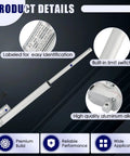 Heavy Duty DC 12V 10 Inch Stroke Linear Actuator With Mounting Bracket shown with details on build, switch, and material