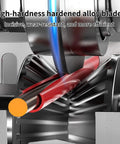 Close-up of high-hardness hardened alloy blades in Powerful Drill Powered Electric Wire Stripping Machine For Copper Scrap Recyclers Automatic Cable Peeling Tool Remove Insulation Fast.