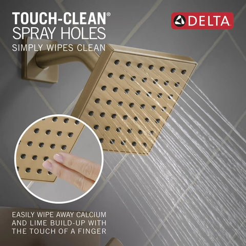 Rich Champagne Bronze Shower Head And Handle Set With Rock Solid Brushed Finish Valve Trim Kit Delivering Top Shelf Full Body Spray And Intense Water Pressure For A Super Fresh Bathroom Upgrade Rough In Not Included