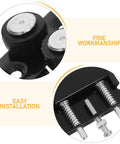 Heavy Duty Sliding Closet Door Roller Kit For Cabinets Wardrobes Rail Pulleys with black nylon wheels and spring mount