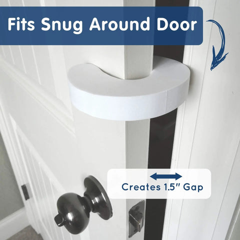 Soft EVA Foam Finger Pinch Guard Door Stopper 4 Pack Easy C Shape Baby Proofing Guard That Fits Any Door Prevents Injuries