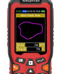 Built Tough Handheld GPS Surveying Tool With GPS GLONASS For Pro Grade, Real World Field Use, red unit showing area track screen