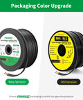 Flexible 16 AWG 2 Conductor Low Voltage Landscape Wire Outdoor Lighting Cable Black 500 Feet For Direct Burial Heavy Duty Sun Resistant Garden