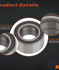 Close-up of Front Wheel Hub Bearing Pair For Ford Focus 2000 To 2011, Ford Fiesta 2011 To 2013, And Mazda 2 2011 To 2013 Front Position