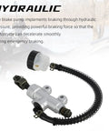 Rear Brake Master Cylinder With Reservoir For Hawk 250 Motorcycle Hydraulic Pump Replacement 250cc Caliper Upgrade