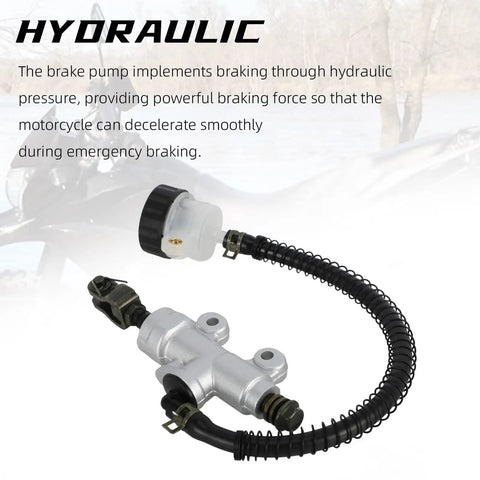 Rear Brake Master Cylinder With Reservoir For Hawk 250 Motorcycle Hydraulic Pump Replacement 250cc Caliper Upgrade