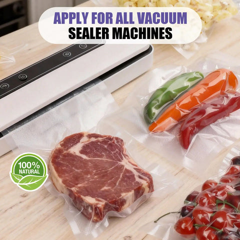 200 Count 8x12 Vacuum Sealer Bags BPA Free Precut For Food Storage Meal Prep Sous Vide And Freezer Microwave Safe Easy Pull Bags