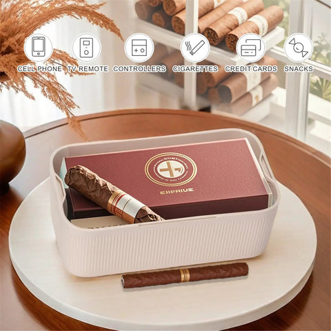 Lockable Storage Box With Dial Lock For Medicine, Phone And Small Essentials, Compact Cream Lockbox For Home, Office, Travel