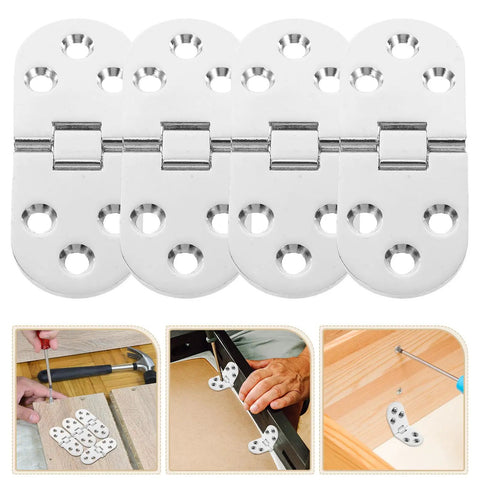 Beefy Heavy Duty Cabinet Door Hinges Set 4 Pcs Zinc Alloy Small Craft Hinges For Drawing Board Precision Craftsmanship