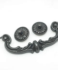 Vintage Drop Bail Drawer Pulls 6 Inch Cabinet Handles Rustic Antique Black Zinc Alloy