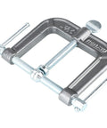 Three Way Edging Clamp For Woodworking And Trim Fitting With Malleable Iron Frame And Black Oxide Spindle And Handle Built Tough Heavy Duty Tool For Secure Moldings Even Pressure Model 38 192 Black, 2.75 in throat