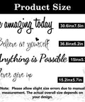 Removable Peel And Stick Inspirational Quote Wall Decals Set With Four Motivational Phrases Be Amazing Today Believe In Yourself