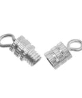 Barrel Screw Type Clasp Set 100 Pieces 4 x 15 mm Durable Silver Tone Jewelry Clasps For DIY Necklaces Bracelets And Anklets