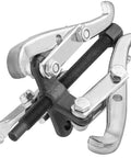 3-Jaw Gear Puller Heavy-Duty Bearing Removal Tool with CR-V steel construction and reversible jaws, ideal for auto repairs.