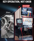 KM200P Digital Multimeter With All Button Operation TRMS Auto Ranging 4000 Counts NCV Detection comparison with other multimeter