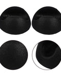 12 Piece Set Hairpin Table Leg Caps Rubber Feet For Furniture Easy Clip On Install Wear Resistant PVC Hemispherical Floor Protectors