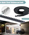 234 Inch Garage Door Drive Belt For 7 Foot Doors, Heavy Duty Opener Belt Compatible With Chamberlain LiftMaster Sentex Whisper