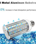Ultra Bright 60W LED Corn Light Bulb E26 E27 Base 6000K Daylight 6000LM High Bay with aluminum substrate