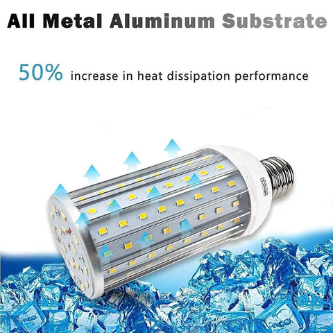Ultra Bright 60W LED Corn Light Bulb E26 E27 Base 6000K Daylight 6000LM High Bay with aluminum substrate