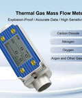 Heavy Duty Digital Inline Thermal Flow Meter Dn25 Compact Gas And Liquid Sensor With Plug And Play Setup measuring various gases.