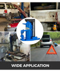 Heavy Duty 10 Ton Hydraulic Car Jack With Adjustable Toe Lift Pads For Rapid Auto Repairs And Street Side Recovery Dual Steel Rams built for diverse applications.