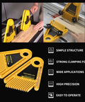 Heavy Duty Table Saw Featherboard Keeps Boards Locked Tight Without The Sweat Features A Smart Plastic Frame And Dual Slide Block Design for accurate cuts.