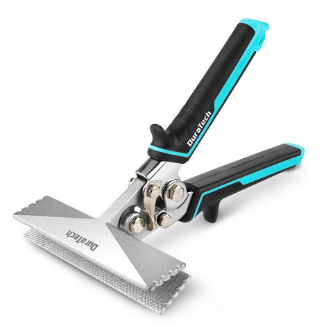 6 Inch Sheet Metal Bender With Ergonomic TPR Handle, Straight Jaw Hand Seaming Pliers for Bending, Flattening and Straightening Metal Sheets
