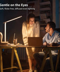 Room with LED Desk Lamp With Five Color Modes And Five Brightness Levels For Reading Crafting Sewing Puzzles And Nail Work 9.5W 800LM Dimmable White Light Perfect For Home Office And Desk Projects.