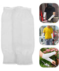 Built Tough Cut Resistant Forearm Sleeves Featuring Sweat Wicking Hppe And Reinforced Fiberglass Weave for gardening and welding use.