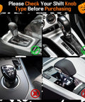 Grid showing compatible and incompatible gear shift types for Skeleton Gear Shift Hoodie For Cars Universal Fit Halloween Decor Gear Shift Cover Keeps Your Console Cozy And Protected From Scratches And Dust Plus A Hilarious Skull Interior Accessory Gift.