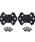 Oil Rubbed Bronze Butterfly Cabinet Hinges 2 In By 1-7/16 In Surface Mount Pack Of 4 For Doors And Boxes with screws