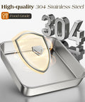 8x8 Inch 304 Stainless Steel Baking Pan With Lid, Heavy Duty Non-Toxic Square Cake Pan for cakes, brownies, and casseroles, thick commercial grade