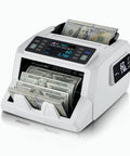 Money Counter Machine For Mixed Denominations With Dual Display And Counterfeit Detection Using UV IR MG And DD, USD bills
