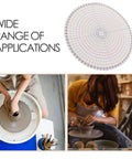 Heavy Duty Pottery Circle Divider Lays Dead Center For Precision Clay Slab Layout And Ceramic Wheel Projects, 10.23 inch, for accurate marking.