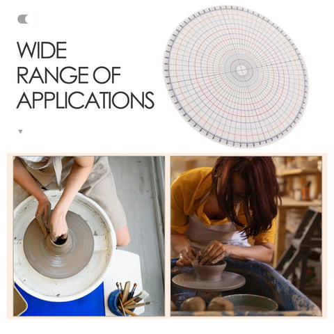 Heavy Duty Pottery Circle Divider Lays Dead Center For Precision Clay Slab Layout And Ceramic Wheel Projects, 10.23 inch, for accurate marking.