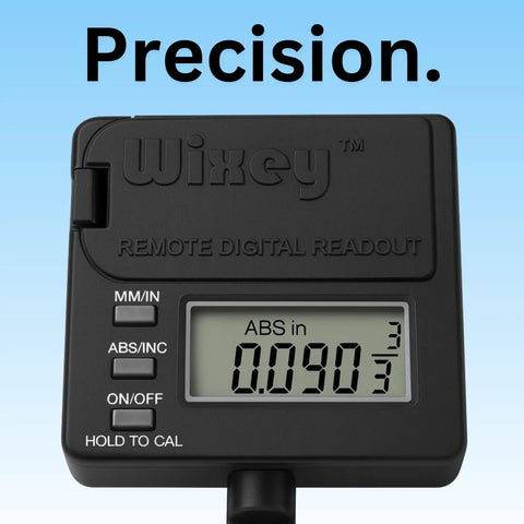 Digital Readout With Remote LCD For Planers And Sanders, 12 Inch Height Thickness Gauge With Boss Level Precision, 0.002 Inch Accuracy