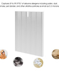 HR900 Replacement Filter 3 Pack for Pet Lovers and Dust Busters, H13 True HEPA Filter Set front view, filters pet hair and dust