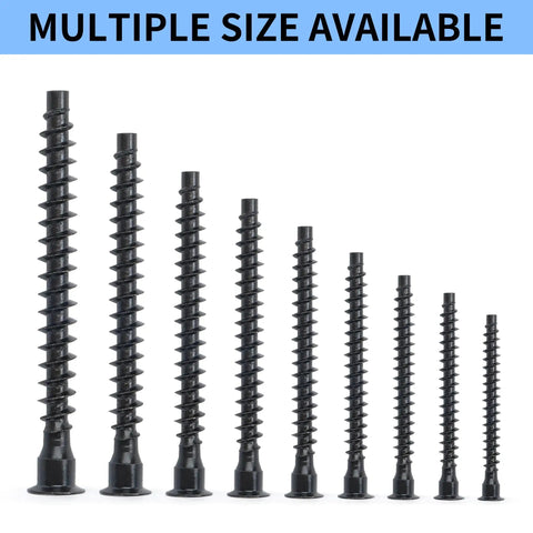M5 X 30mm Confirmat Screws Black 100 Pieces Hex Socket Countersunk Self Tapping Furniture Connectors in multiple sizes