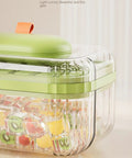 Go To Press Type Cold Block Mold Nonstick Ice Trays With Secure Lids Easy Release Freeze Tray showcasing colorful cocktail cubes.